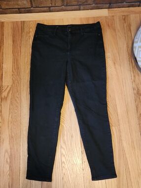 Talbots Black Skinny Jeans Jeggings for Women Size 12 Stretchy Cotton Blend